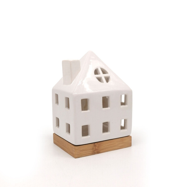 Mea Living Teelicht Haus weiß-gänzend, 15 cm Verkauf