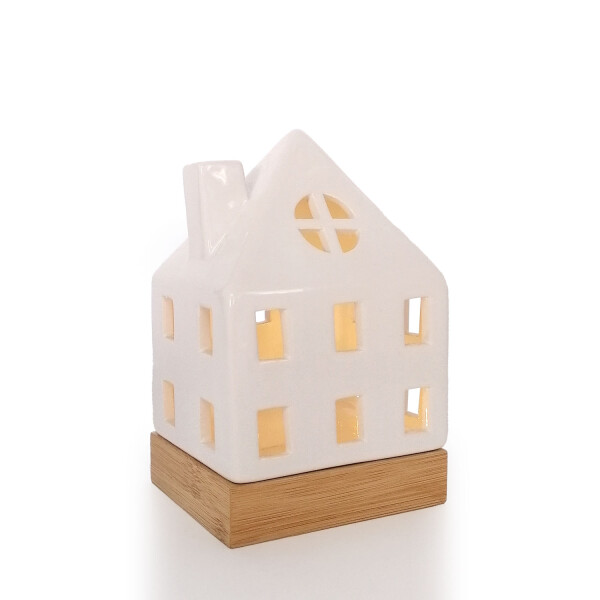 Mea Living Teelicht Haus weiß-gänzend, 17,7 cm Angebote