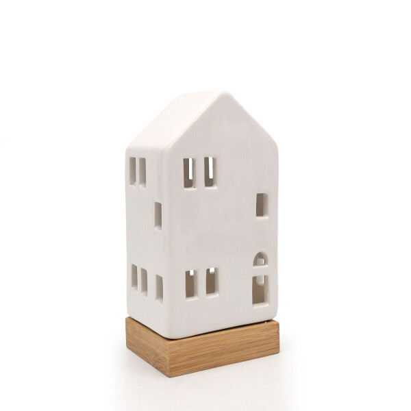 Mea Living Teelicht Haus weiß-gänzend, 18,5 cm im Angebot