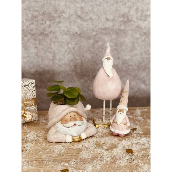 Mea Living Weihnachtsmann Klaus mittel weiß/silber 9cm x 5cm x 25,5cm Meist gekauft