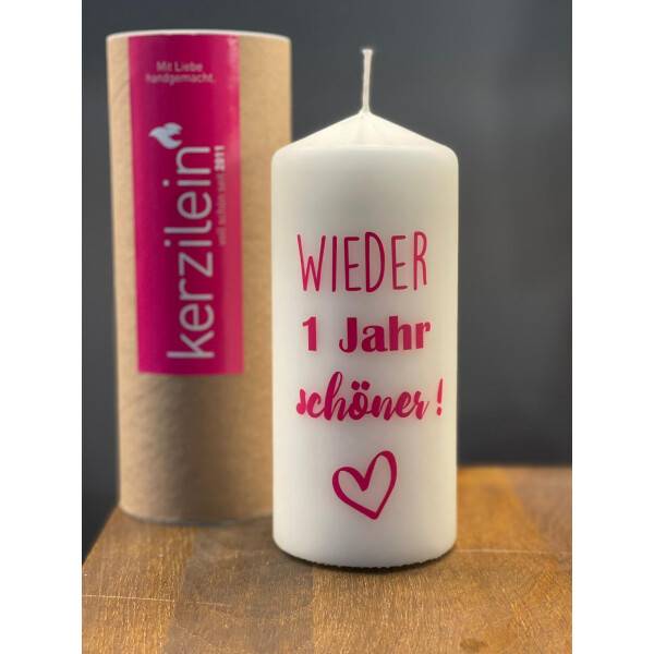 Mea Living Flamme, pink "Wieder ein Jahr schöner" Riesige Rabatte