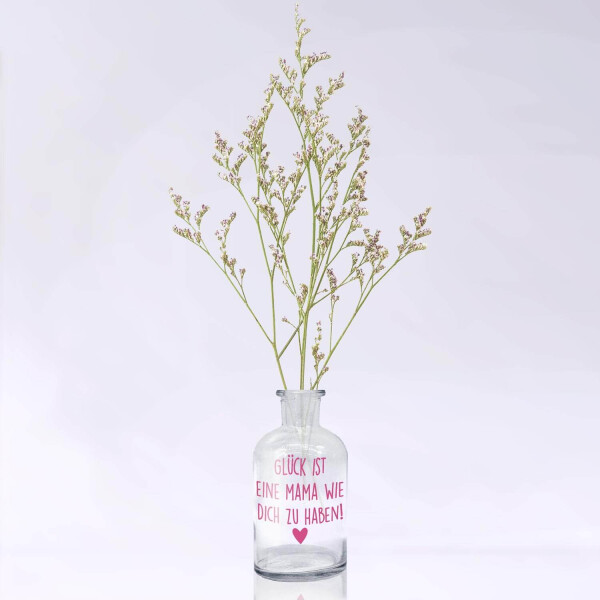 Mea Living Glas mit Stabkerze, pink "GLÜCK IST EINE MAMA WIE DICH ZU HABEN" Blitzverkäufe