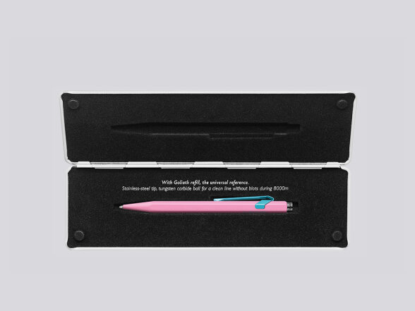 Nuuna Kugelschreiber Caran d'Ache 849 Claim Your Style Edition Hibiskusrosa mit Etui Black Friday Preise