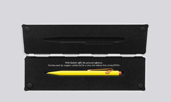 Nuuna Kugelschreiber Caran d'Ache 849 Claim Your Style Edition Kanariengelb mit Etui 2025