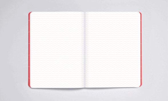 Nuuna Notizbuch Break The Grid L Light Rot Neuheiten