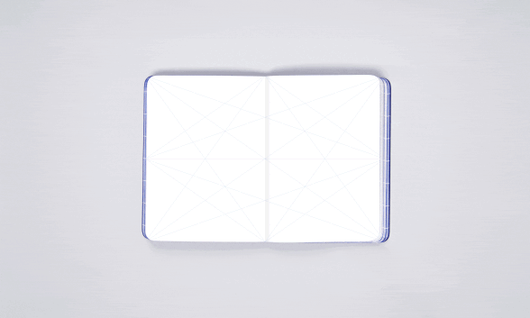 Nuuna Notizbuch Break The Grid S Blau Bestseller