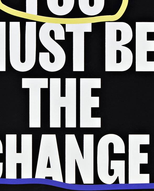 Nuuna Notizbuch Graphic L You Must Be The Change Clearance-Verkauf