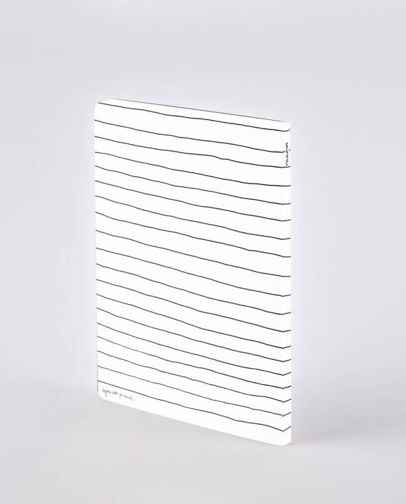 Nuuna Notizbuch Graphic L Light Lines by Myriam Beltz Fabrikladen