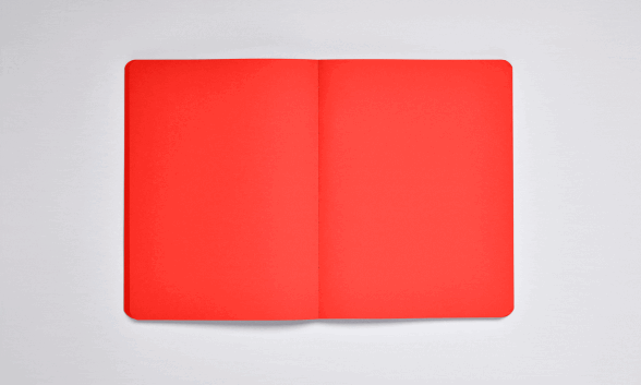 Nuuna Notizbuch Not White L Light Rot Günstiger Verkauf
