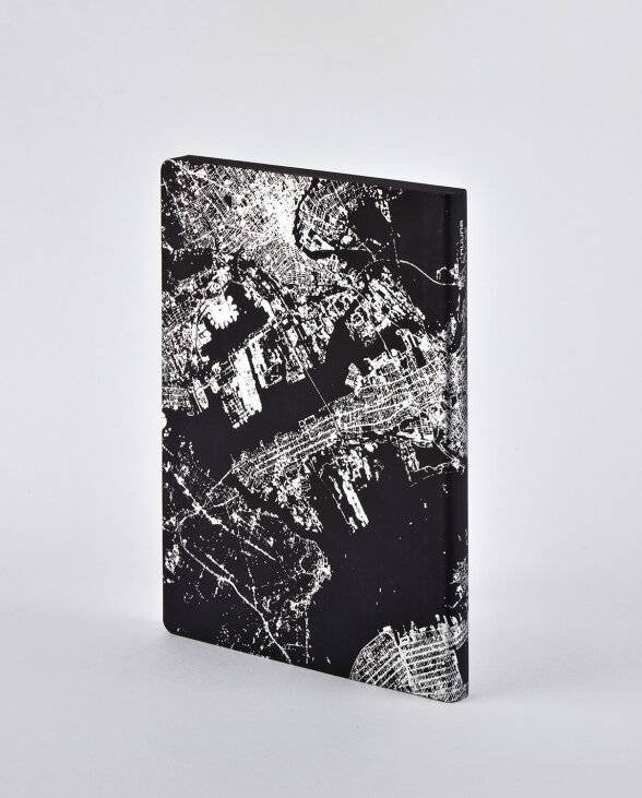 Nuuna Notizbuch Nightflight L Light NYC Silber Zeitlich begrenztes Angebot