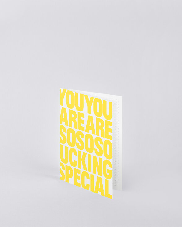 Nuuna Grußkarte mit gelbem Umschlag You Are So Special Black Friday Preise
