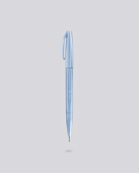 Nuuna Brush Sign Pen Faserschreiber Pentel SES15C S3X Graublau Fabrikpreis