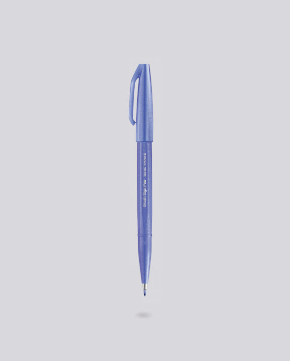 Nuuna Brush Sign Pen Faserschreiber Pentel SES15C V2X Blauviolet Sonderangebot
