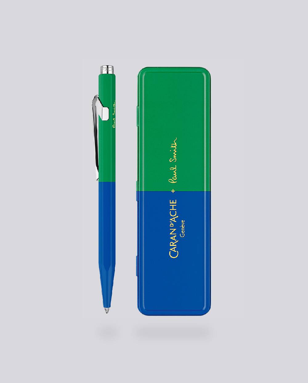 Nuuna Kugelschreiber Caran D'Ache 849 Paul Smith Edition Cobalt Emerald mit Etui