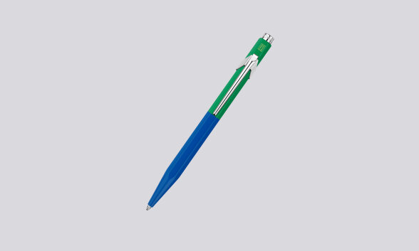 Nuuna Kugelschreiber Caran D'Ache 849 Paul Smith Edition Cobalt Emerald mit Etui Super Rabatt