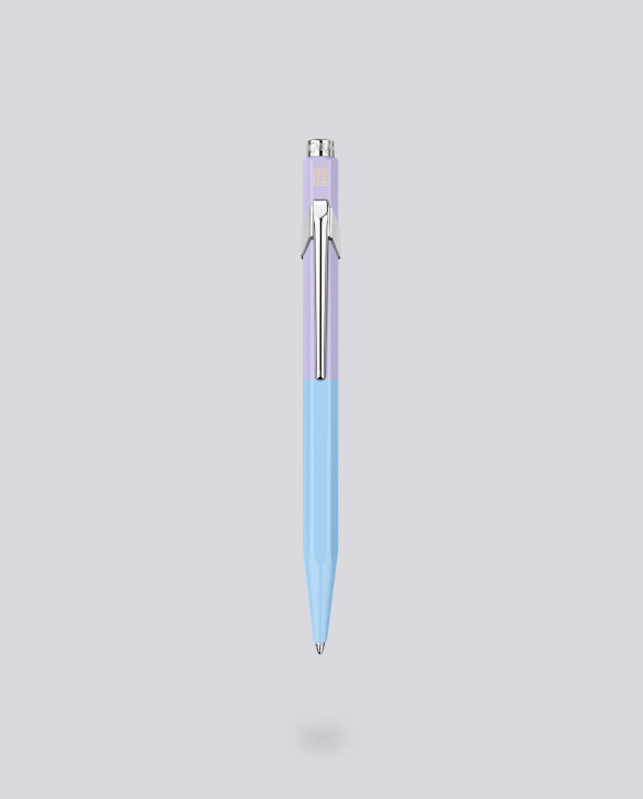 Nuuna Kugelschreiber Caran D'Ache 849 Paul Smith Edition Skyblue Lavender mit Etui Riesige Rabatte