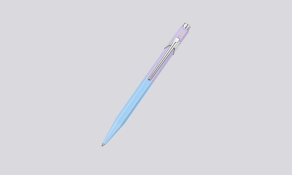 Nuuna Kugelschreiber Caran D'Ache 849 Paul Smith Edition Skyblue Lavender mit Etui Riesige Rabatte