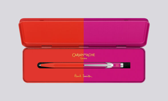 Nuuna Kugelschreiber Caran D'Ache 849 Paul Smith Edition Warmed Melrosepink mit Etui 50% Rabatt mit kostenlosem Versand