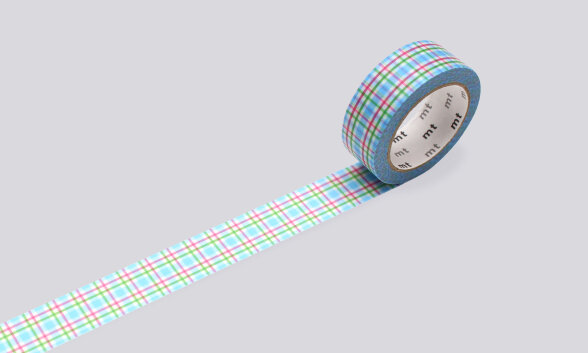 Nuuna Masking Tape mt Bunt kariert blau Speichern exportieren