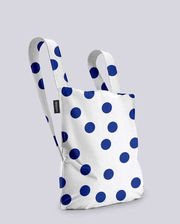 Nuuna Tasche und Rucksack Notabag Marine Punkte Lagerräumung