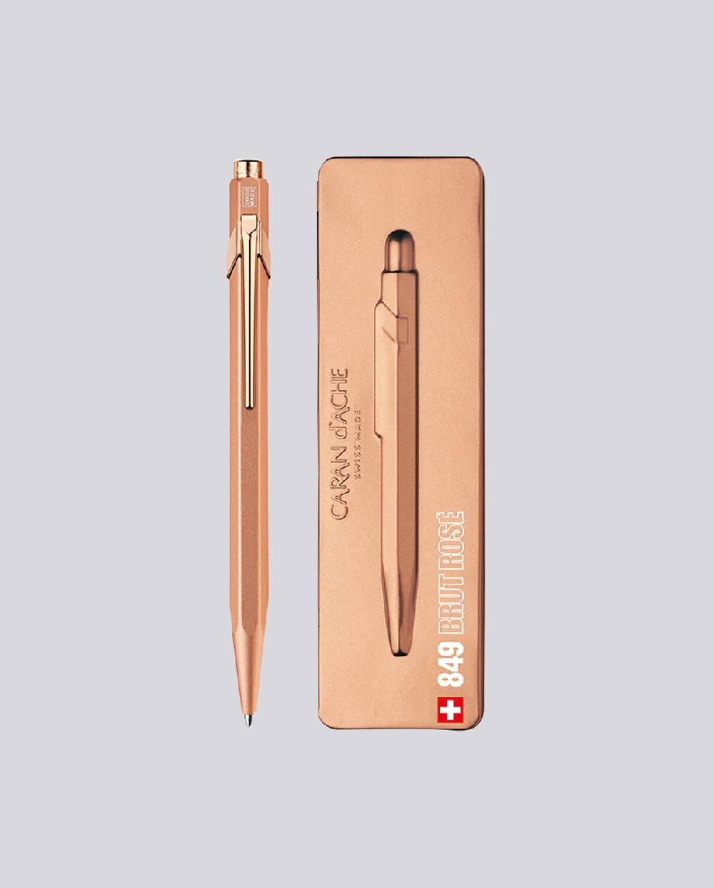 Nuuna Kugelschreiber Caran d'Ache 849 Brut Rosé mit Etui