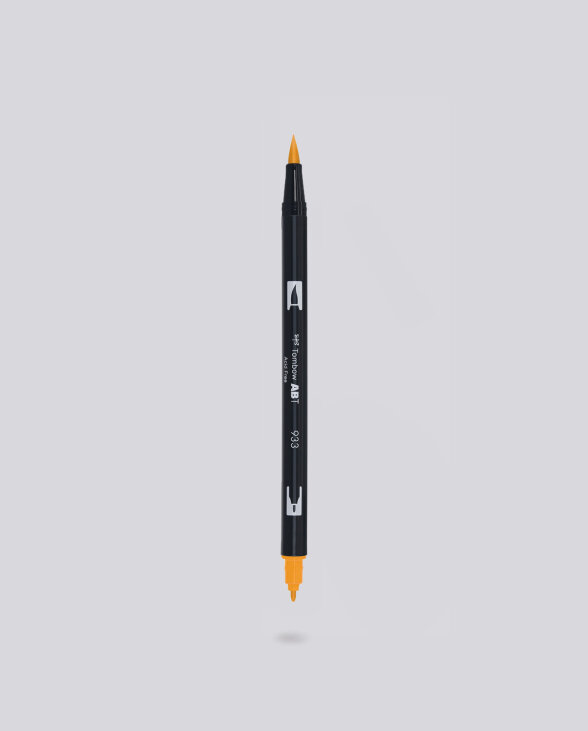 Nuuna Dual Brush Pen Tombow 933 Orange Riesige Rabatte