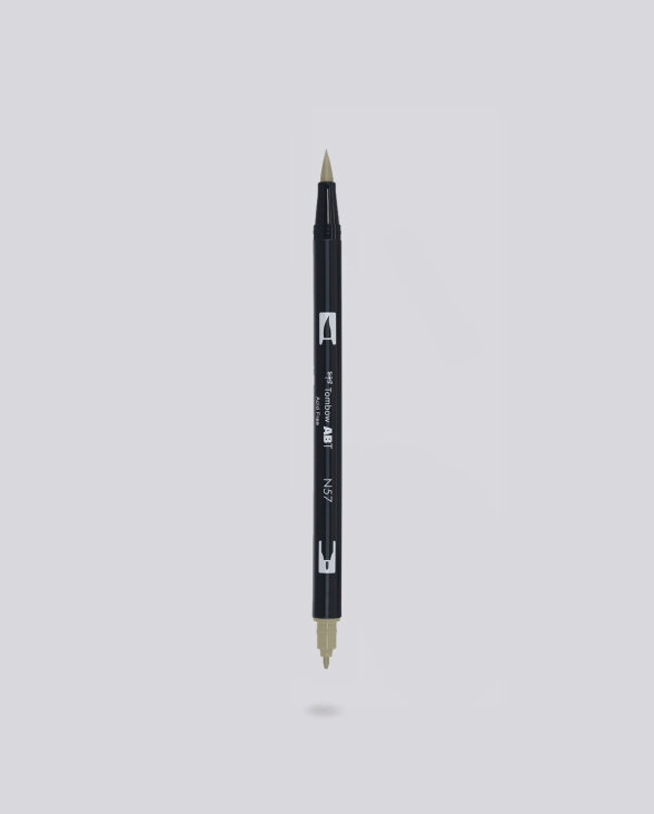 Nuuna Dual Brush Pen Tombow N57 Warm Grey 5 Clearance-Verkauf