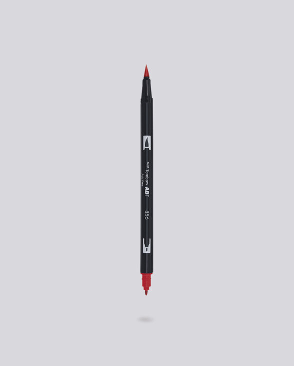Nuuna Dual Brush Pen Tombow 856 Poppy Red Im Verkauf