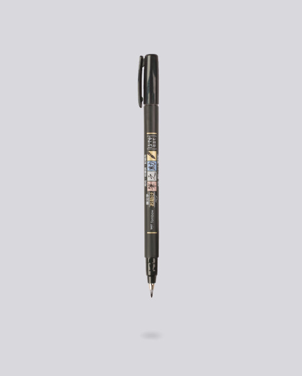 Nuuna Fudenosuke Pen Tombow Soft Type Schwarz Auslauf