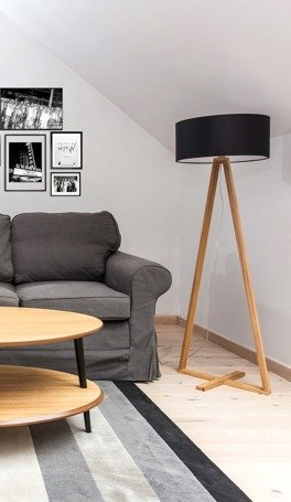 Ragaba TALES Ashwood Floor Lamp - Black Lampshade Rabatte dieses Monats