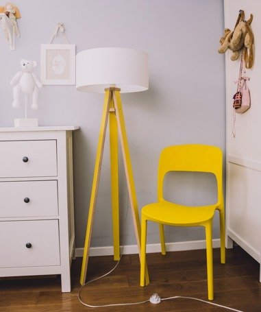 Ragaba WANDA Floor Lamp 45x140cm - White / White Lampshade Online