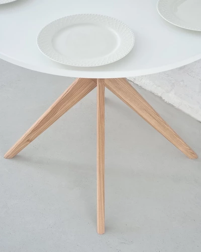 Ragaba JUBI Half Racetrack Dining Table 90x90cm Sage Green Fabrikverkauf