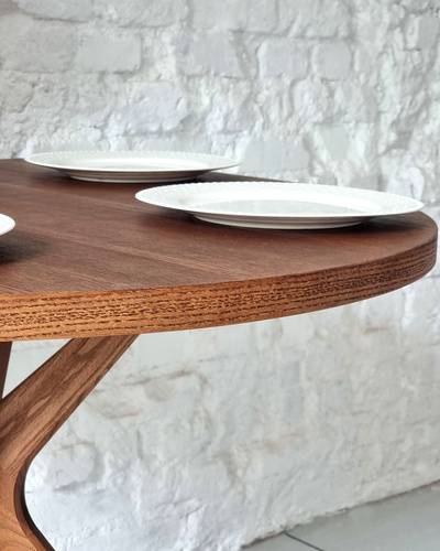 Ragaba JUBI Half Racetrack Dining Table 90x90cm Oak Meist gekauft