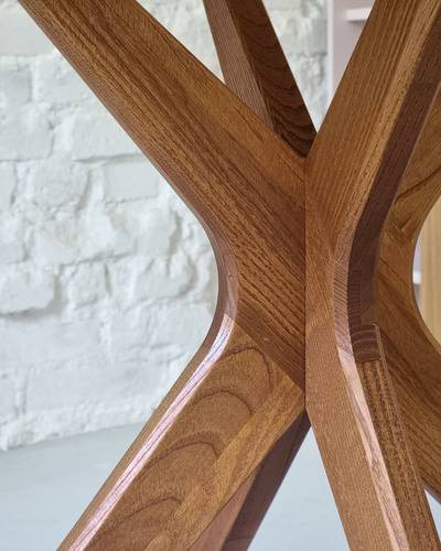 Ragaba JUBI Half Racetrack Dining Table 90x90cm Oak Meist gekauft