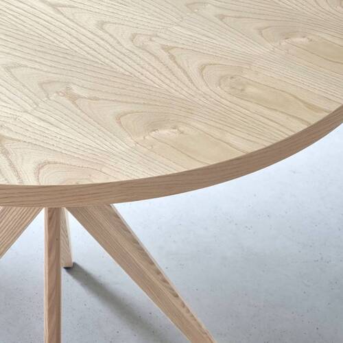 Ragaba JUBI BOLD Round Dining Table 100cm Ashwood Kostenloser Versand