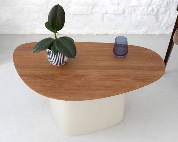 Ragaba Cells Mini Coffee Table 90x55xH45cm Brown Beige Oak Fabrikpreis