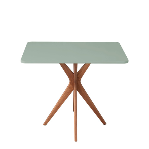 Ragaba Rectangular Dining Table JUBI 55x80cm Oak Sage Green Sonderangebot