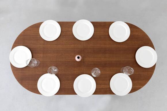 Ragaba JUUBI 180x90cm Oval Dining Table Oak Günstig kaufen