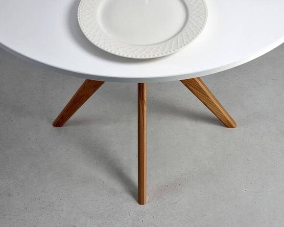 Ragaba JUBI Round Dining Table diam. 80cm Oak Sage Green Flash Sale