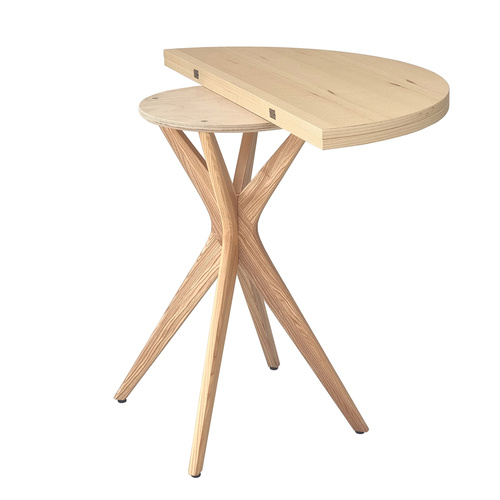 Ragaba JUBI Halfround Extendable Table diam. 90cm Ashwood Preisnachlass