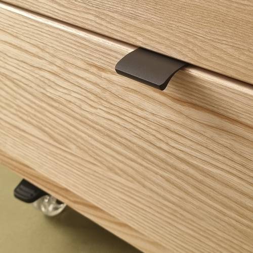 Ragaba LUKA Storage Cabinet with Wheels W41xD50cm Ash Brown Beige Lagerräumung