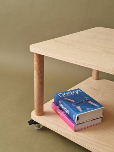Ragaba ASHME Coffee Table with Wheels 64x64cm Blitzangebot