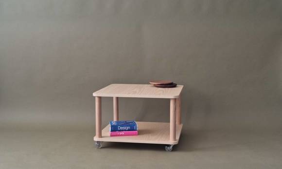 Ragaba ASHME Coffee Table with Wheels 64x64cm Blitzangebot