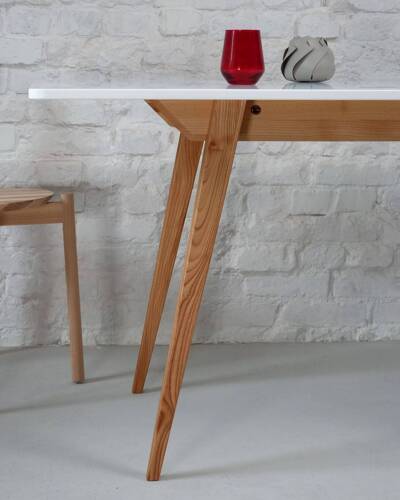Ragaba ENVELOPE Extendable Dining Table 90x65cm Chalk White Oak Bestseller