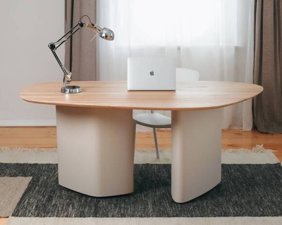 Ragaba Cells LIM Dining Table W180 x D100cm Ashwood