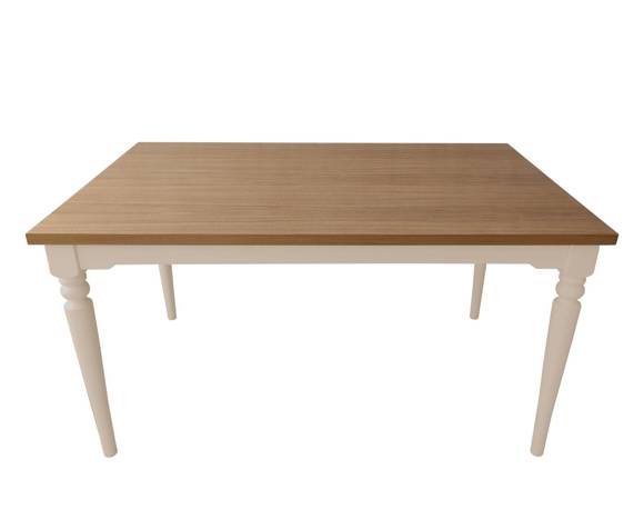 Ragaba NATA Dining Table 140x90cm Brown Beige Base Riesige Ersparnisse