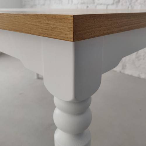 Ragaba NATA Dining Table 140x90cm Brown Beige Base Riesige Ersparnisse