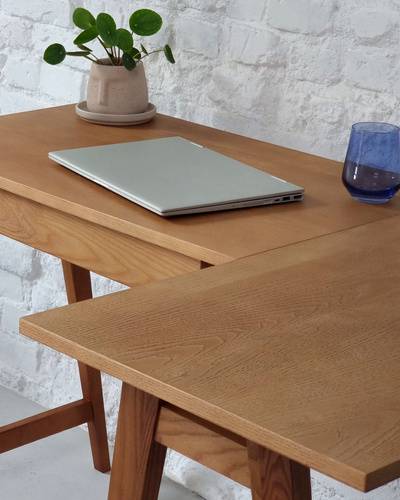 Ragaba LUKA Corner Desk W 115cm x D 85cm Oak Right Side VIP-Rabatte
