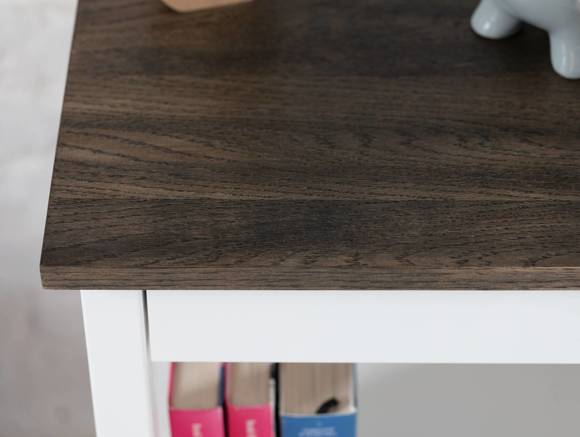 Ragaba ENTLIK Bedside Table 40x35x70cm Black Oak Wochenangebot