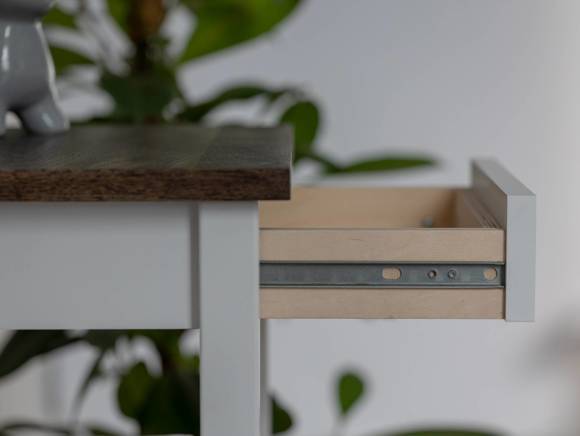 Ragaba ENTLIK Bedside Table 40x35x70cm Black Oak Wochenangebot